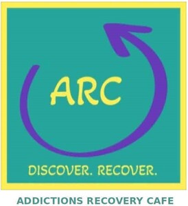 Image for mark ARC CAFE ARC DISCOVER. RECOVER. ADDICTIONS RECOVERY CAFE