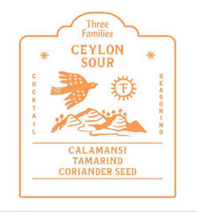Image for mark UK00004204770 THREE FAMILIES CEYLON SOUR CALAMANSI TAMARIND CORIANDER SEED COCKTAIL SEASONING