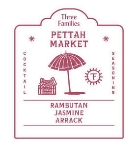 Image for mark UK00004204801 THREE FAMILIES PETTAH MARKET RAMBUTAN JASMINE ARRACK COCKTAIL SEASONING