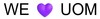 Image for mark WE HEART UOM