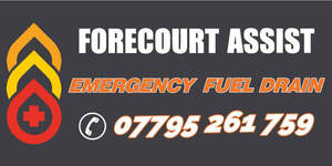 Image for mark UK00004386767 FORECOURT ASSIST 
EMERGENCY FUEL DRAIN 
07795 261 759