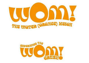 Image for mark UK00004199037 WOM! THE WATER (ORANGE) MELON EXPERIENCE THE WOM! CRUSH