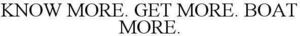 Image for mark 1811406 KNOW MORE. GET MORE. BOAT MORE.