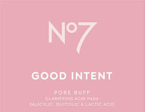 Image for mark UK00004161949 NO7 GOOD INTENT PORE BUFF CLARIFYING ACID PADS SALICYLIC, GLYCOLIC & LACTIC ACID