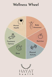 Image for mark UK00004203659 Wellness Wheel HAYAT health