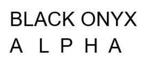 Image for mark UK00004208304 BLACK ONYX ALPHA