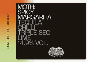 Image for mark UK00004188624 MOTH: SPICY MARGARITA TEQUILA CHILLI TRIPLE SEC LIME 14.9% VOL. Some Like It Hot, Do You?