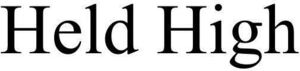 Image for mark 1859688 HELD HIGH