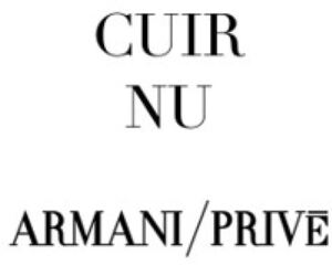 Image for mark 1860756 CUIR NU ARMANI/PRIVE