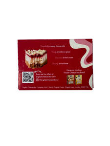 Image for mark UK00004204403_1of1_case_4of6 English Cheesecake Company 2 Strawberries & Cream Cheesecake Slices Made With British Dairy New