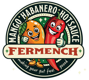 Image for mark UK00004237823 MANGO-HABANERO HOTSAUCE 
FERMENCH
MAKING YOUR GUT FEEL GOOOD