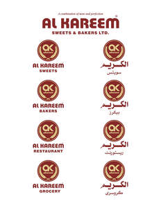 Image for mark UK00004231238 A COMBINATION OF TASTE AND PERFECTION
AL KAREEM SWEETS & BAKERS LTD.
AL KAREEM SWEETS الكريم سويٹس
AL KAREEM BAKERS الكريم بيكرز
AL KAREEM RESTURANT الكريم ریسٹورنٹ
AL KAREEM GROCERY الكريم گروسرى