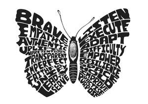 Image for mark UK00004243168 BRAVE
EMPATHY
AUTHENTIC
UNPRETENTIOUS
UPLIFT
TRANSPARENT
IMPERFECT
FAITHFUL
UNIFY
LOVE
LEAD 
SERVE
LISTEN
EXECUTE
ADAPT
DIFFICULTY
EMPOWER
RESILIENCE
SPACE
HOLD
IMPROVE
PRACTICE
PURPOSE