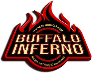 Image for mark UK00004197877 Home to Brum's Finest BUFFALO INFERNO Burgers and Philly Cheesesteaks