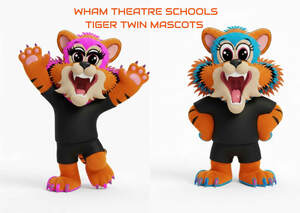 Image for mark UK00004262185 WHAM THEATRE SCHOOLS TIGER TWIN MASCOTS