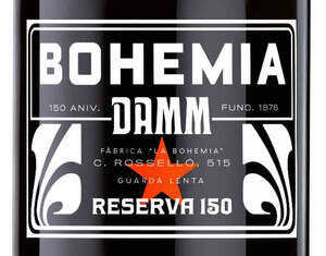 Image for mark UK00004270031 BOHEMIA 150 ANIV. DAMM FUND. 1876 FABRICA "LA BOHEMIA" C. ROSSELLÓ, 515 GUARDA LENTA RESERVA 150