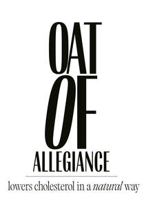 Image for mark UK00004270805 OAT OF ALLEGIANCE lowers cholesterol in a natural way