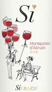 Image for mark UK00004275340 SI GRAZIE MONTEPULCIANO D'ABRUZZO D. O. C.