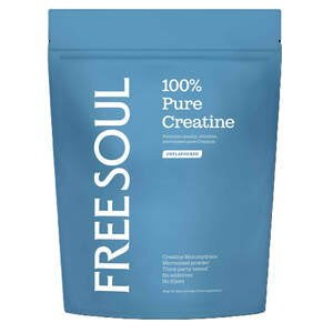 Image for mark UK00004278404 FREESOUL 100% PURE CREATINE PREMIUM QUALITY, ULTRAFINE, MICRONISED PURE CREATINE. UNFLAVOURED CREATINE MONOHYDRATE MICRONISED POWDER THIRD-PARTY TESTED** NO ADDITIVES NO FILLERS 204G | 60 DAILY SERVINGS | FOOD SUPPLEMENT