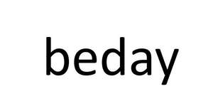 Image for mark UK00004281099 beday