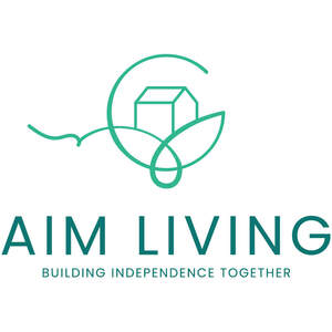 Image for mark UK00004283634 AIM LIVING BUILDING INDEPENDENCE TOGETHER