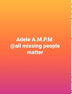 Image for mark UK00004271917 ADELE A.M.P.M @ALL MISSING PEOPLE MATTER