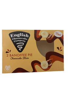 Image for mark UK00004294990_1of1_case_1of6 English Cheesecake Company 2 BANOFFEE PIE Cheesecake Slices
