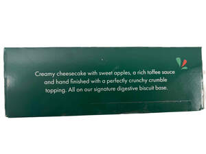 Image for mark UK00004295002_1of1_case_6of6 English Cheesecake Company TOFFEE APPLE CRUMBLE Cheesecake