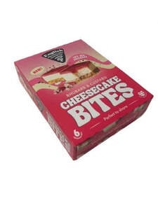 Image for mark UK00004296950_1of1_case_3of6 English Cheesecake Company RHUBARB & CUSTARD CHEESECAKE BITES
