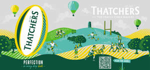 Image for mark UK00004336752_1of2 THATCHERS EST. 1904 THE FAMILY CIDER MAKERS EST. 1904 THATCHERS PERFECTION PLAY THE GAME! - IN EVERY DROP KICK -