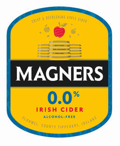 Image for mark UK00004313430 CRISP & REFRESHING APPLE CIDER EST. 1935 WM. MAGNER IRELAND MAGNERS 0.0 % IRISH CIDER ALCOHOL-FREE CLONMEL, COUNTY TIPPERARY, IRELAND