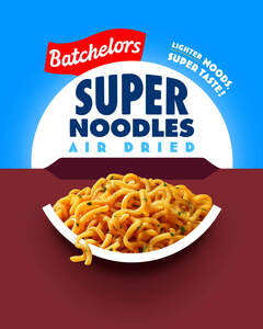 Image for mark UK00004342818 BATCHELORS SUPER NOODLES AIR DRIED LIGHTER NOODS, SUPER TASTE!