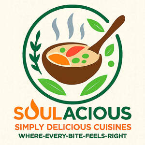 Image for mark UK00004307347 SOULACIOUS SIMPLY DELICIOUS CUISINES WHERE-EVERY-BITE-FEELS-RIGHT
