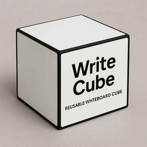 Image for mark UK00004349296 Write Cube reuseable whiteboard cube