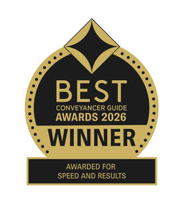 Image for mark UK00004367423 BEST CONVEYANCER GUIDE AWARDS 2026 WINNER AWARDED FOR SPEED AND RESULTS