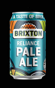 Image for mark UK00004379837 GET A TASTE OF BRIXTON
BRIXTON
RELIANCE PALE ALE
ALC 4.2% VOL