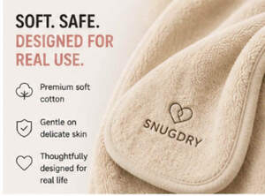 Image for mark UK00004382514 SOFT. SAFE. DESIGNED FOR REAL USE. PREMIUM SOFT COTTON GENTLE ON SNUGDRY DELICATE SKIN THOUGHTFULLY DESIGNED FOR REAL LIFE