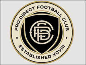 Image for mark UK00004395343 PRO:DIRECT FOOTBALL CLUB ESTABLISHED XCVIII