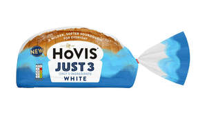 Image for mark UK00004401075 A MILDER, SOFTER SOURDOUGH FOR EVERYDAY SINCE 1886 HOVIS JUST 3 WHITE ONLY 3 INGREDIENTS