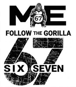 Image for mark UK00004413273 ME FOLLOW THE GORILLA 67 SIX SEVEN