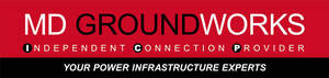 Image for mark UK00004420182_2of2 MD GROUNDWORKS INDEPENDENT CONNECTION PROVIDER YOUR POWER INFRASTRUCTURE EXPERTS