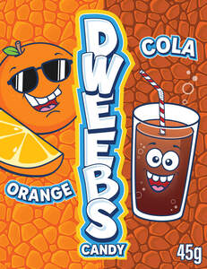 Image for mark UK00004424262 DWEEBS ORANGE COLA CANDY 45G