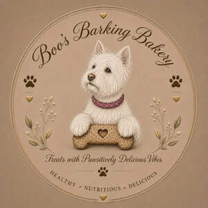 Image for mark UK00004432417 BOO'S BARKING BAKERY TREATS WITH PAWSITIVELY DELICIOUS VIBES HEALTHY NUTRITIOUS DELICIOUS