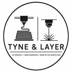 Image for mark UK00004437261 TYNE & LAYER 3D PRINTED LASER ENGRAVED MADE IN THE NORTH EAST