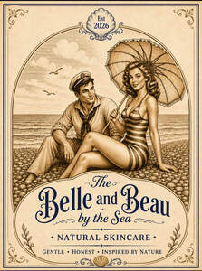 Image for mark UK00004447061 EST 2026
THE BELLE AND BEAU BY THE SEA
NATURAL SKINCARE
GENTLE HONEST INSPIRED BY NATURE