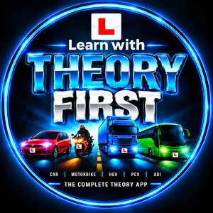 Image for mark UK00004447561 L LEARN WITH THEORY FIRST L L L - CAR MOTORBIKE HGV | PCV | ADI THE COMPLETE THEORY APP
