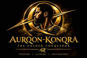Image for mark UK00004453337 AURQON-KONQRA THE GOLDEN CONQUEROR STOICISM ALCHEMY SELF-MASTERY