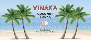 Image for mark UK00004454400 VINAKA COCONUT VODKA CRAFT DISTILLED COCONUT FLAVOURED VODKA