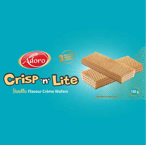 Image for mark UK00004425890 ADORO CRISP &lsquo;N&rsquo; LITE VANILLA FLAVOUR CR&Egrave;ME WAFERS