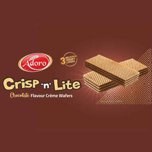 Image for mark UK00004425895 ADORO CRISP &lsquo;N&rsquo; LITE CHOCOLATE FLAVOUR CR&Egrave;ME WAFERS